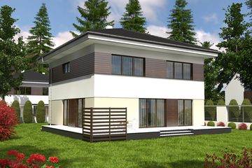  Projekt domu Tamara z garażem 1-st. [A] (WRF1900) - projekt domu z pełnym piętrem - Zdjęcie 2