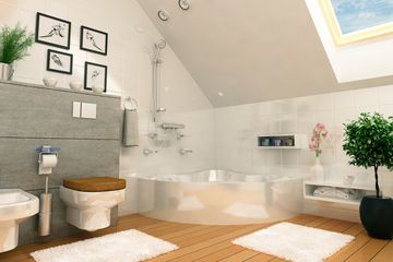  Projekt domu Dzierlatka z garażem 1-st. [A] (WRF1064) - projekt domu parterowego z poddaszem - Zdjęcie 6