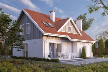  Projekt domu Dudek 2 (BSA1319) - projekt domu parterowego z poddaszem - Zdjęcie 2
