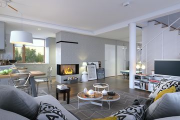  Projekt domu Przytulny 1A (WAW1103) - projekt domu parterowego z poddaszem - Zdjęcie 5