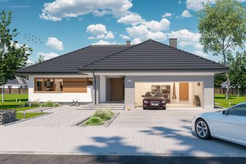  Projekt domu Padme 3 WZ (WOE1119) - projekt domu parterowego - Zdjęcie 2