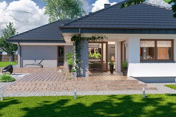  Projekt domu Padme 3 WZ (WOE1119) - projekt domu parterowego - Zdjęcie 4