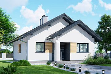  Projekt domu APS 301 (LUA1402) - projekt domu parterowego - Zdjęcie 1