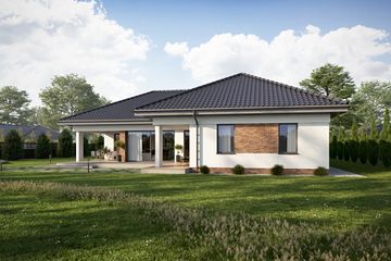  Projekt domu TK176 (WAK1078) - projekt domu parterowego - Zdjęcie 4