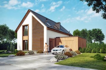  Projekt domu Tyniec 01 (KZB1005) - projekt domu parterowego z poddaszem - Zdjęcie 3