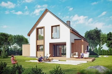  Projekt domu Tyniec 01 (KZB1005) - projekt domu parterowego z poddaszem - Zdjęcie 2