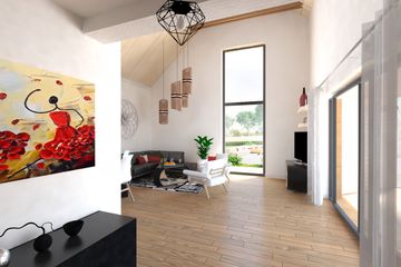  Projekt domu Z wnęką 01 (KZB1008) - projekt domu parterowego z poddaszem - Zdjęcie 5