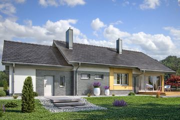  Projekt domu Atlant 2 PS (WRW1307) - projekt domu parterowego - Zdjęcie 2