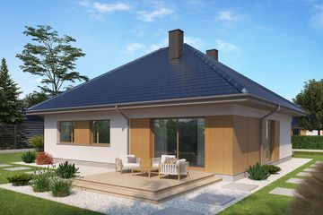  Projekt domu Domena 112 (WRW1308) - projekt domu parterowego - Zdjęcie 3