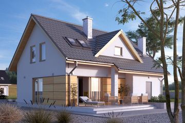  Projekt domu Aurum (BSA2151) - projekt domu parterowego z poddaszem - Zdjęcie 2
