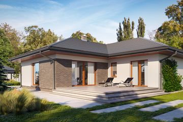  Projekt domu Nika 3 (BSE1130) - projekt domu parterowego - Zdjęcie 2