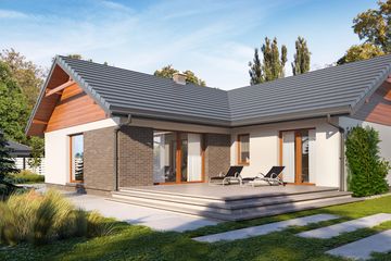 Projekt domu Niko 3 (BSE1132) - projekt domu parterowego - Zdjęcie 2