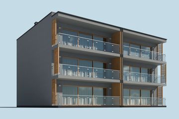  Projekt budynku wielorodzinnego San vito - budynek wielorodzinny (SLN2549) - projekt budynku wielokondygnacyjne - Zdjęcie 4