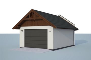  Projekt budynku gospodarczego G339B budynek gospodarczy (SLN2550) - projekt budynku parterowego - Zdjęcie 4