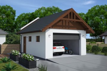  Projekt garażu G339B (SLN2551) - projekt garażu parterowego - Zdjęcie 1