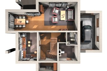  Projekt domu Agat - szkielet drewniany lekki (KRD1001) - projekt domu parterowego z poddaszem - Zdjęcie 3