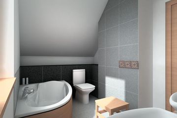  Projekt domu Antracyt - murowana – beton komórkowy (KRD1012) - projekt domu parterowego z poddaszem - Zdjęcie 6