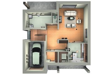  Projekt domu Atut - murowana – ceramika (KRD1020) - projekt domu parterowego z poddaszem - Zdjęcie 3