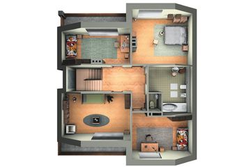  Projekt domu Atut - murowana – ceramika (KRD1020) - projekt domu parterowego z poddaszem - Zdjęcie 4