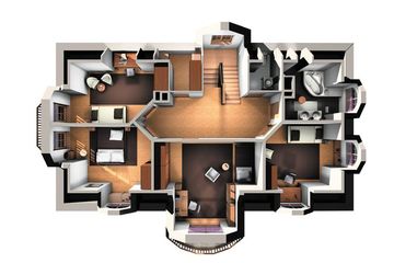  Projekt domu Barkentyna - murowana – ceramika (KRD1379) - projekt domu parterowego z poddaszem - Zdjęcie 4