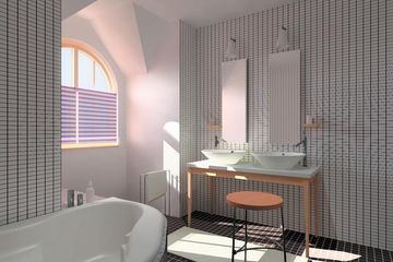  Projekt domu Barkentyna - murowana – ceramika (KRD1379) - projekt domu parterowego z poddaszem - Zdjęcie 7