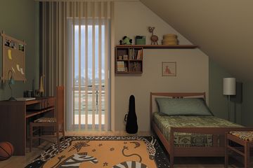  Projekt domu Bogatka - murowana – beton komórkowy (KRD1384) - projekt domu parterowego z poddaszem - Zdjęcie 10