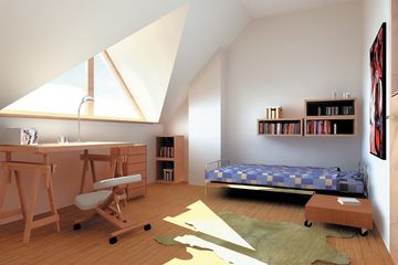  Projekt domu Bóbr - murowana – ceramika (KRD1293) - projekt domu parterowego z poddaszem - Zdjęcie 9