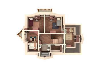  Projekt domu Burzan - murowana – ceramika (KRD1389) - projekt domu parterowego z poddaszem - Zdjęcie 4