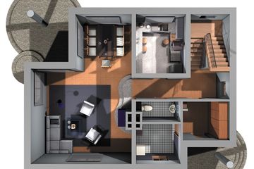  Projekt domu Cedryk - murowana – ceramika (KRD1393) - projekt domu parterowego z poddaszem - Zdjęcie 2