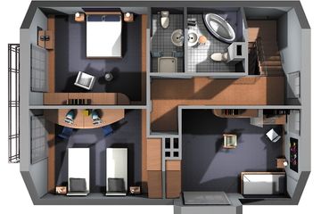  Projekt domu Cedryk - murowana – ceramika (KRD1393) - projekt domu parterowego z poddaszem - Zdjęcie 3