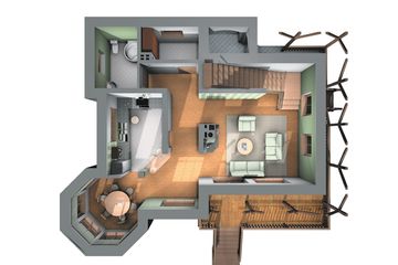  Projekt domu Kurza Stopka - murowana – ceramika (KRD1130) - projekt domu parterowego z poddaszem - Zdjęcie 3