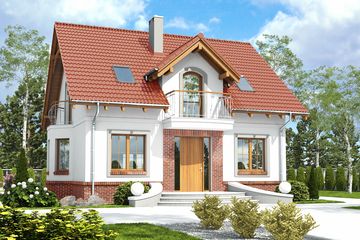  Projekt domu Dla Ciebie 5 bez garażu [B] (WRF1898) - projekt domu parterowego z poddaszem - Zdjęcie 3