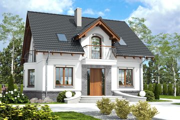  Projekt domu Dla Ciebie 5 bez garażu [B] (WRF1898) - projekt domu parterowego z poddaszem - Zdjęcie 5