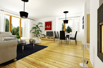  Projekt domu Radek z garażem 1-st. [A] (WRF1701) - projekt domu parterowego - Zdjęcie 4