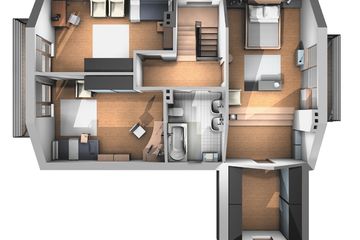  Projekt domu Dudek - murowana – ceramika (KRD1272) - projekt domu parterowego z poddaszem - Zdjęcie 8