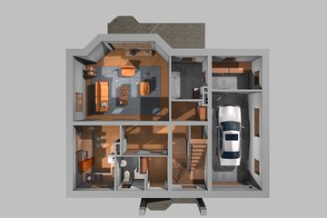  Projekt domu Dukat - murowana – ceramika (KRD1050) - projekt domu parterowego z poddaszem - Zdjęcie 8