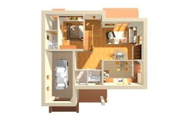  Projekt domu Emil - murowana – ceramika (KRD1058) - projekt domu parterowego z poddaszem - Zdjęcie 8