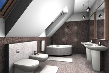  Projekt domu Eskulap - murowana – ceramika (KRD1406) - projekt domu parterowego z poddaszem - Zdjęcie 4