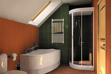  Projekt domu Gacek - murowana – ceramika (KRD1412) - projekt domu parterowego z poddaszem - Zdjęcie 4