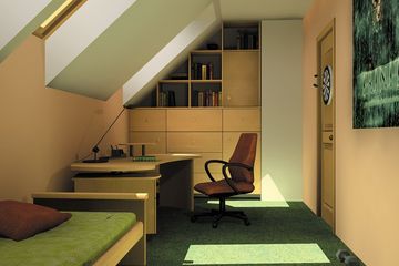  Projekt domu Gacek - murowana – ceramika (KRD1412) - projekt domu parterowego z poddaszem - Zdjęcie 8