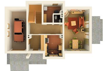  Projekt domu Gacek - murowana – ceramika (KRD1412) - projekt domu parterowego z poddaszem - Zdjęcie 10