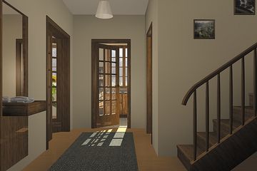  Projekt domu Gizela - murowana – ceramika (KRD1448) - projekt domu parterowego z poddaszem - Zdjęcie 2