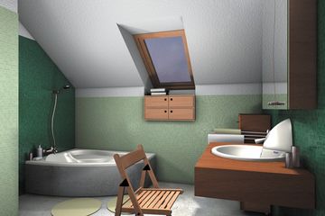  Projekt domu Hubert - murowana – keramzyt (KRD2216) - projekt domu parterowego z poddaszem - Zdjęcie 4