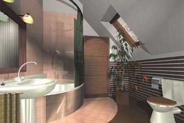  Projekt domu Jabłonna - murowana – ceramika (KRD1084) - projekt domu parterowego z poddaszem - Zdjęcie 9