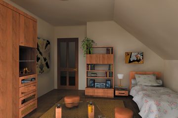  Projekt domu Jagoda - murowana – ceramika (KRD1314) - projekt domu parterowego z poddaszem - Zdjęcie 8