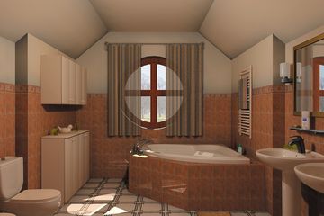  Projekt domu Jagoda - murowana – ceramika (KRD1314) - projekt domu parterowego z poddaszem - Zdjęcie 9