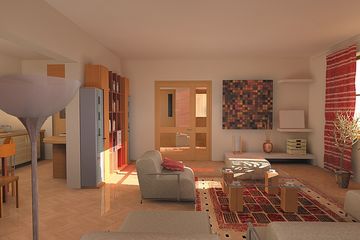  Projekt domu Jantar - murowana – beton komórkowy (KRD1087) - projekt domu parterowego z poddaszem - Zdjęcie 3