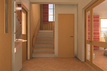  Projekt domu Jantar - murowana – beton komórkowy (KRD1087) - projekt domu parterowego z poddaszem - Zdjęcie 4