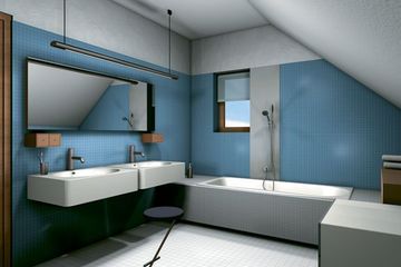  Projekt domu Jonatan - murowana – ceramika (KRD1463) - projekt domu parterowego z poddaszem - Zdjęcie 5