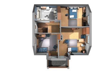  Projekt domu Jonatan - murowana – ceramika (KRD1463) - projekt domu parterowego z poddaszem - Zdjęcie 9